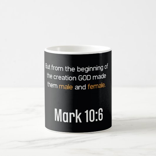 Mark 10:6 Tasse (Mittel)