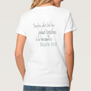 Mark 10:9 Heiratsbibliotheken T-Shirt