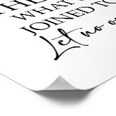 Mark 10:9 Joined togeather Poster (Ecke)