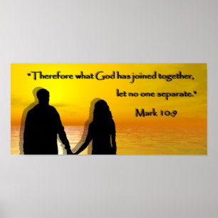 Mark 10: 9 poster