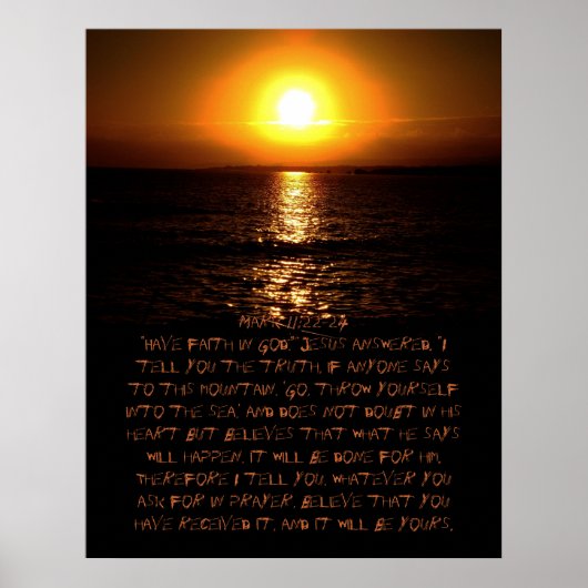 Mark 11:22-24 Poster (Vorne)
