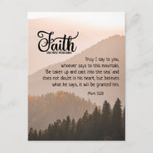 Mark 11:23 Faith Can Move Mountains Bibel