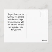 Mark 11:23 Faith Can Move Mountains Bibel Postkarte (Rückseite)