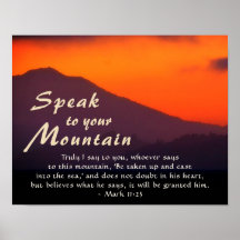 Mark 11:23 spricht zu deiner Bergbibel