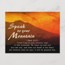 Mark 11:23 spricht zu deiner Bergbibel