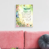 Mark 11:24 Christliche Aquarellbilder Leinwanddruck (Insitu (Wohnzimmer))