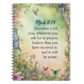 Mark 11:24 Christliche Aquarellbilder Notizblock (Vorderseite)