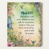 Mark 11:24 Christliche Aquarellbilder Planer (Rückseite)