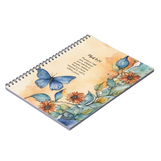 Mark 11:24, Design der Christlichen Verse Notizblock (Linke Seite)