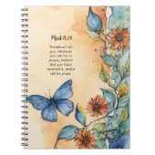 Mark 11:24, Design der Christlichen Verse Notizblock (Vorderseite)