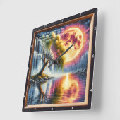 Mark 11:24 Devotional Clock: Customized Scripture Quadratische Wanduhr (Winkel)