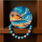 Mark 11:24 Friedliche Cross Sunset Reflektion Große Wanduhr