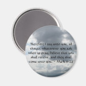 Mark 11:24 - Glaube Magnet (Vorderseite/Rückseite)