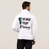 Mark 11:24 KJV Bible Scripture Full-Zip Mens Hoodie (Schwarz voll)