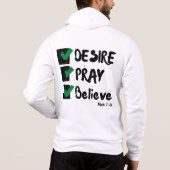 Mark 11:24 KJV Bible Scripture Full-Zip Mens Hoodie (Rückseite)