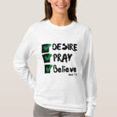 Mark 11:24 KJV Bible Scripture Woman's T - Shirt (Vorderseite)