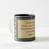 Mark 11:24: Tasse des Kaffees (Vorderseite Links)