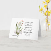 Mark 12:30-31 LIEBE der Herr dein Gott Karte (Gelbe Blume)