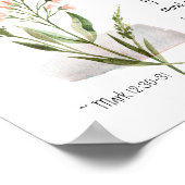 Mark 12:30-31 LIEBE der Herr dein Gott Poster (Ecke)