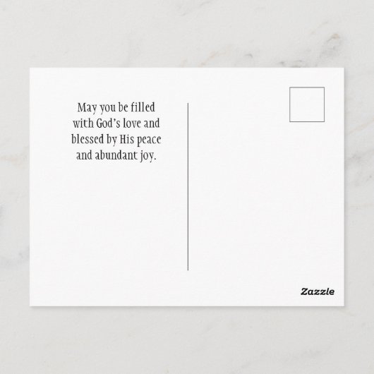 Mark 12:30-31 LIEBE der Herr dein Gott Postkarte (Rückseite)