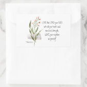 Mark 12:30-31 LIEBE der Herr dein Gott Rechteckiger Aufkleber (Tasche)