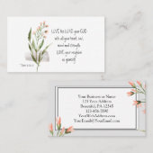 Mark 12:30-31 LIEBE der LORD DU GOTT Visitenkarte (Vorne/Hinten)