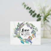 Mark 12:31 Liebe dein Nachbar als du selbst Blume Postkarte (Stehend Vorderseite)