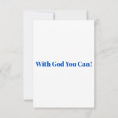 Mark 13:32 KJV Bible Verse Pic Flat Grußkarte Karte (Rückseite)