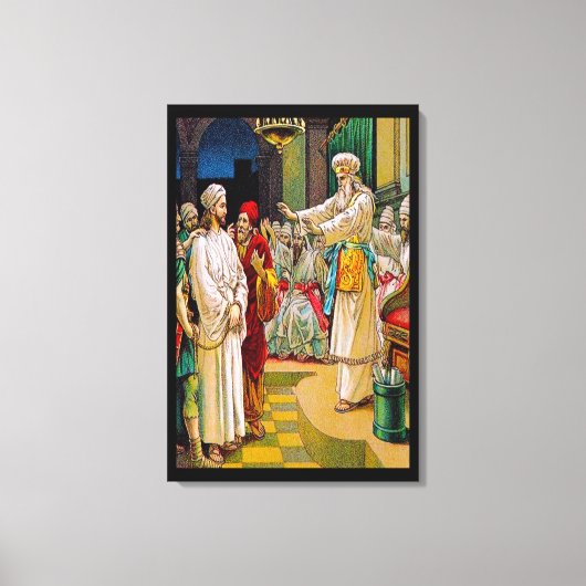 Mark 14:53-65 Jesus vor der Leinwand des Hauptprie (Vorderseite)