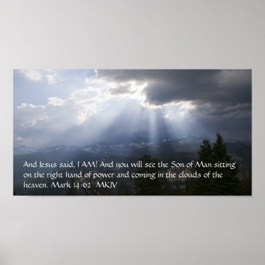 Mark 14:62 Poster (Vorne)
