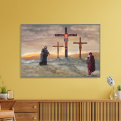 Mark 15:39 (am Kreuz) Leinwanddruck (Insitu (Wohnzimmer))