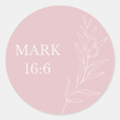 Mark 16:6 Easter Sticker – He Is Risen (Vorderseite)