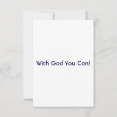 Mark 1:2 KJV Bible Verse Flat Greeting Card Karte (Rückseite)