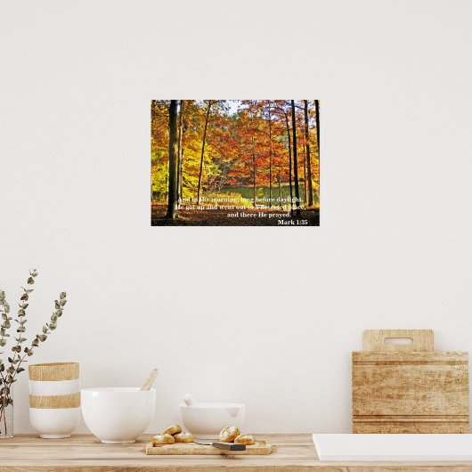 Mark 1:35 Poster (Küche)