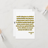 Mark 3:24-26 KJV Bible Scripture Gruß Karte (Vorderseite/Rückseite Beispiel)