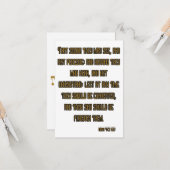 Mark 4:12 KJV Bible Scripture Greeting Karte (Vorderseite/Rückseite Beispiel)