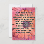 Mark 4:12 KJV Bible Scripture Pic Begrüßung Karte (Vorderseite)