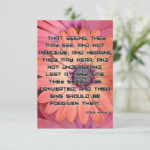 Mark 4:12 KJV Bible Scripture Pic Begrüßung Karte (Stehend Vorderseite)