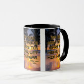 Mark 4:23 KJV Bible Verse Pic Two-Tone Tasse (VorderseiteRechts)