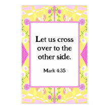 Mark 4:35 Bohemisch Chintz Illustration Yellow Pin