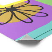 Mark 4:35 Ethnic Print Green Lila Poster (Ecke)