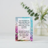 Mark 6:50 Und sofort sprach er mit ihnen und Begleitkarte (Stehend Vorderseite)