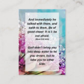 Mark 6:50 Und sofort sprach er mit ihnen und Begleitkarte (Vorderseite)