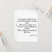 Mark 7:21-23 KJV Bible Scripture Grußkarte Karte (Vorderseite/Rückseite Beispiel)