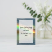 Mark 9:24 Herr, ich glaube; hilf dir, meinen Ungla Begleitkarte (Stehend Vorderseite)