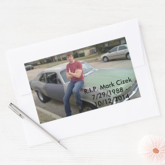 Mark Cizek Rechteckiger Aufkleber (Umschlag)