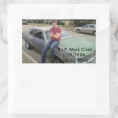 Mark Cizek Rechteckiger Aufkleber (Tasche)