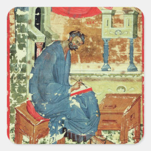 Mark der Evangelist von Andrei Rublev Quadratischer Aufkleber