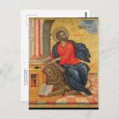 Mark der Evangelist von Emmanuel Tzanes Postkarte (Vorne/Hinten)