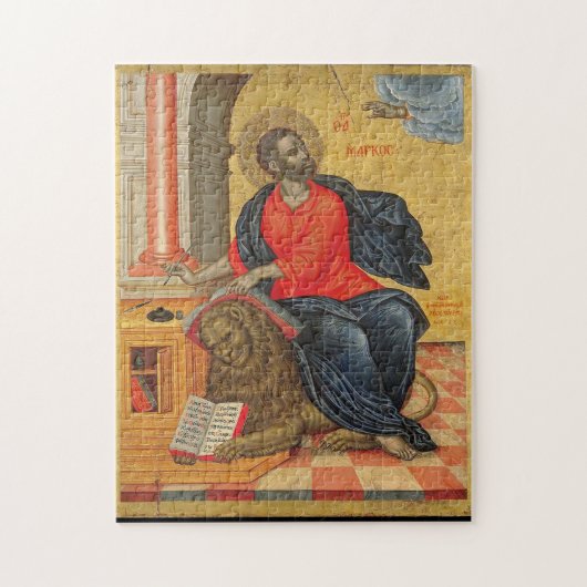 Mark der Evangelist von Emmanuel Tzanes Puzzle (Vertikal)